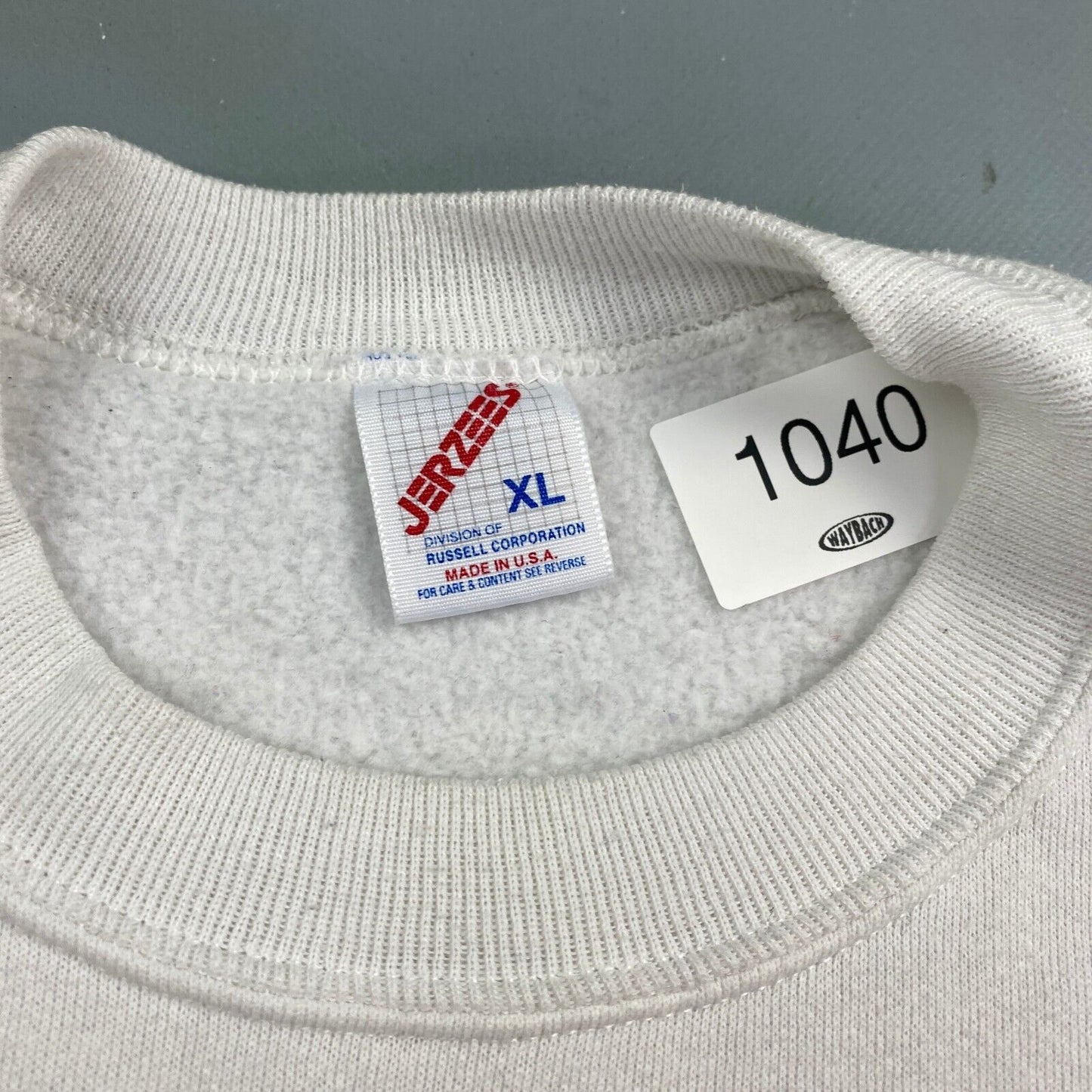 VINTAGE 90s Lafayette Apple Festival White Crewneck Sweater sz XL Mens