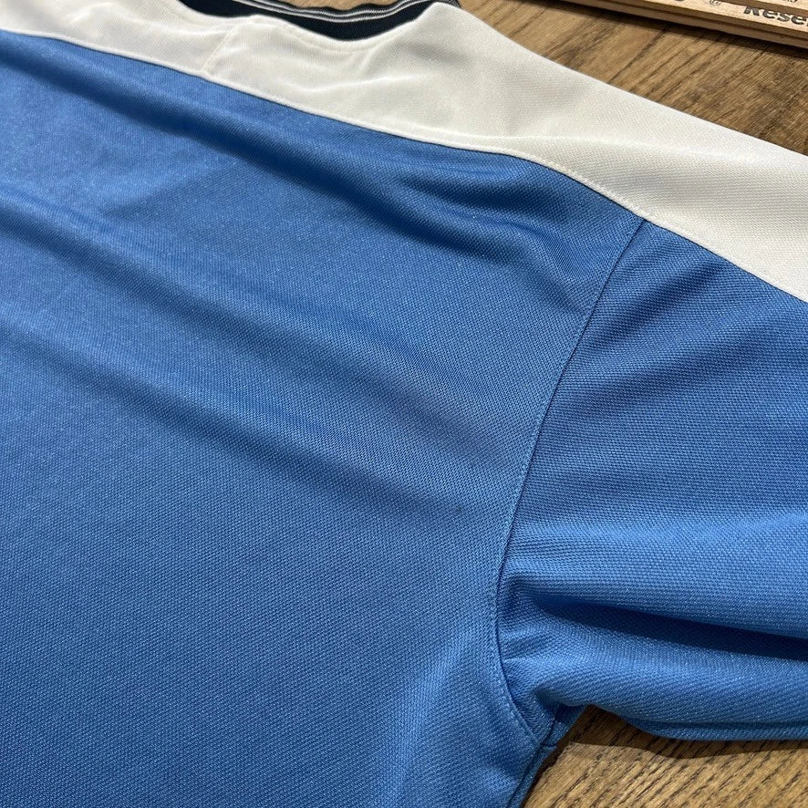 1990s | Team NIKE Two Tone V-Neck Jersey T-Shirt sz M/L