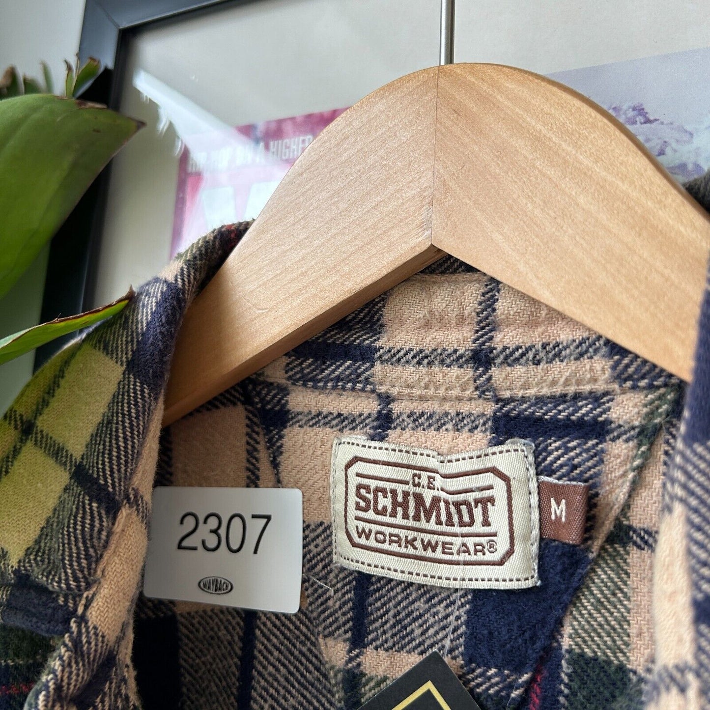 VINTAGE | Schmidt Earth Tone Flannel Button Down Shirt sz M Adult
