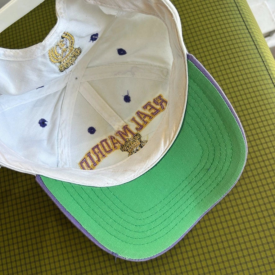 VINTAGE 90s | Real Madrid C.F. Football Club Faded Snapback Hat sz OS