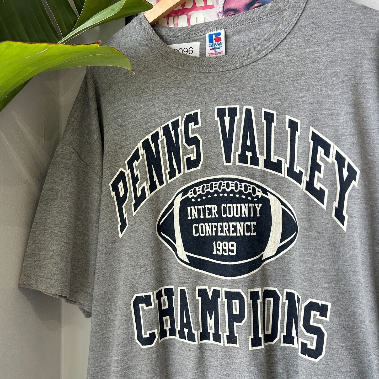 VINTAGE 1999 | Penns Valley Football Champions Russell T-Shirt sz XL Adult