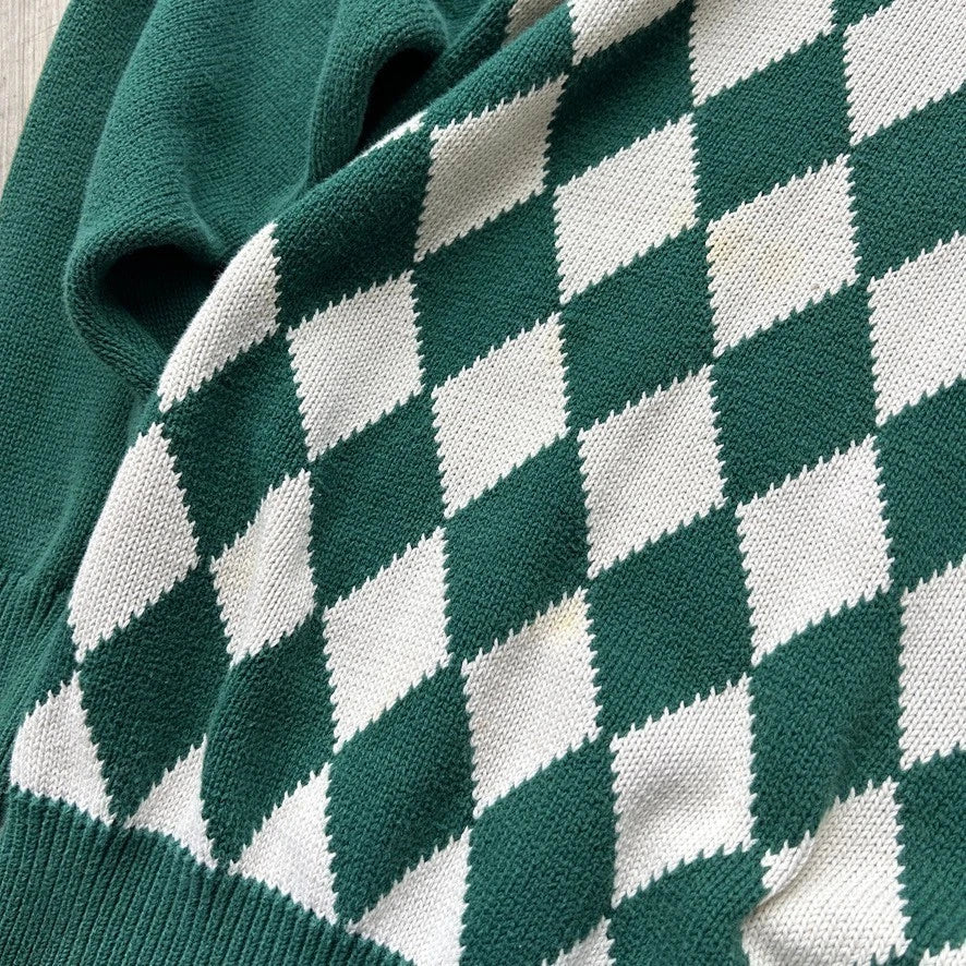 VINTAGE | Masters Argyle Golf Knit Sweater sz M