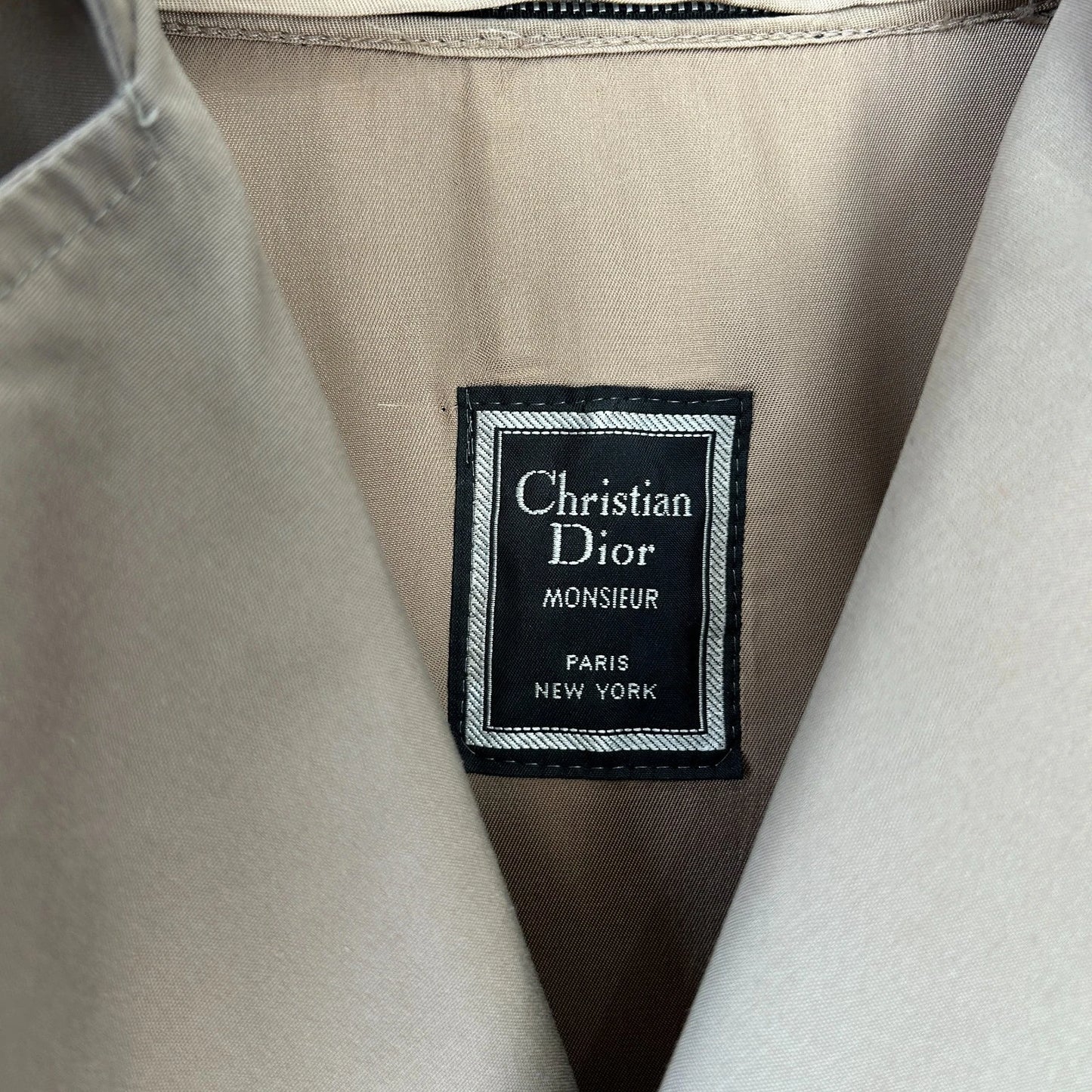 VINTAGE | Christian Dior Monsieur Wool Blend Lined Trench Coat Jacket sz 46R