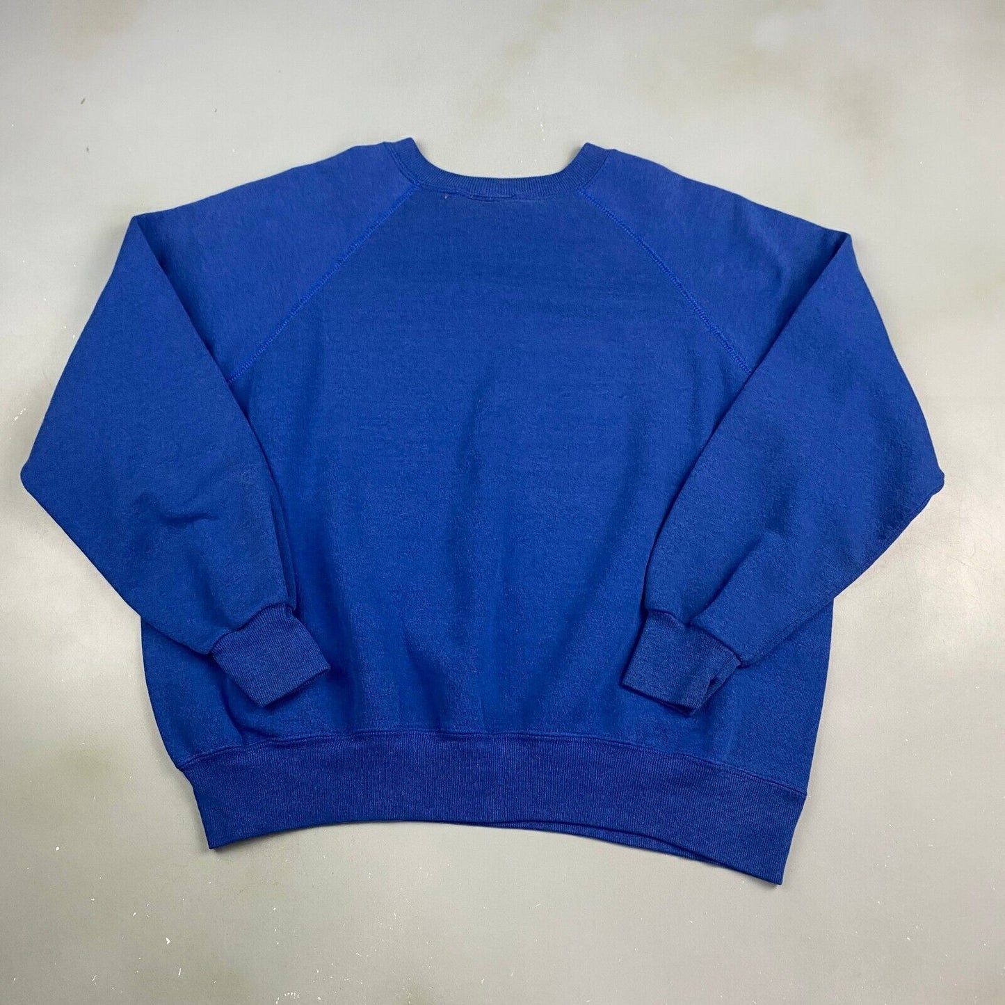 VINTAGE 80s Minocqua Bay Blue Crewneck Sweater sz Large Men Adult