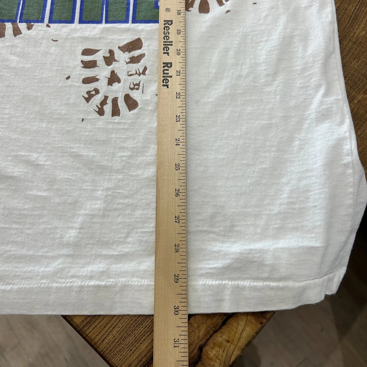 VINTAGE 90s | Take A Hike Boot Prints Columbia Sportswear T-Shirt sz L