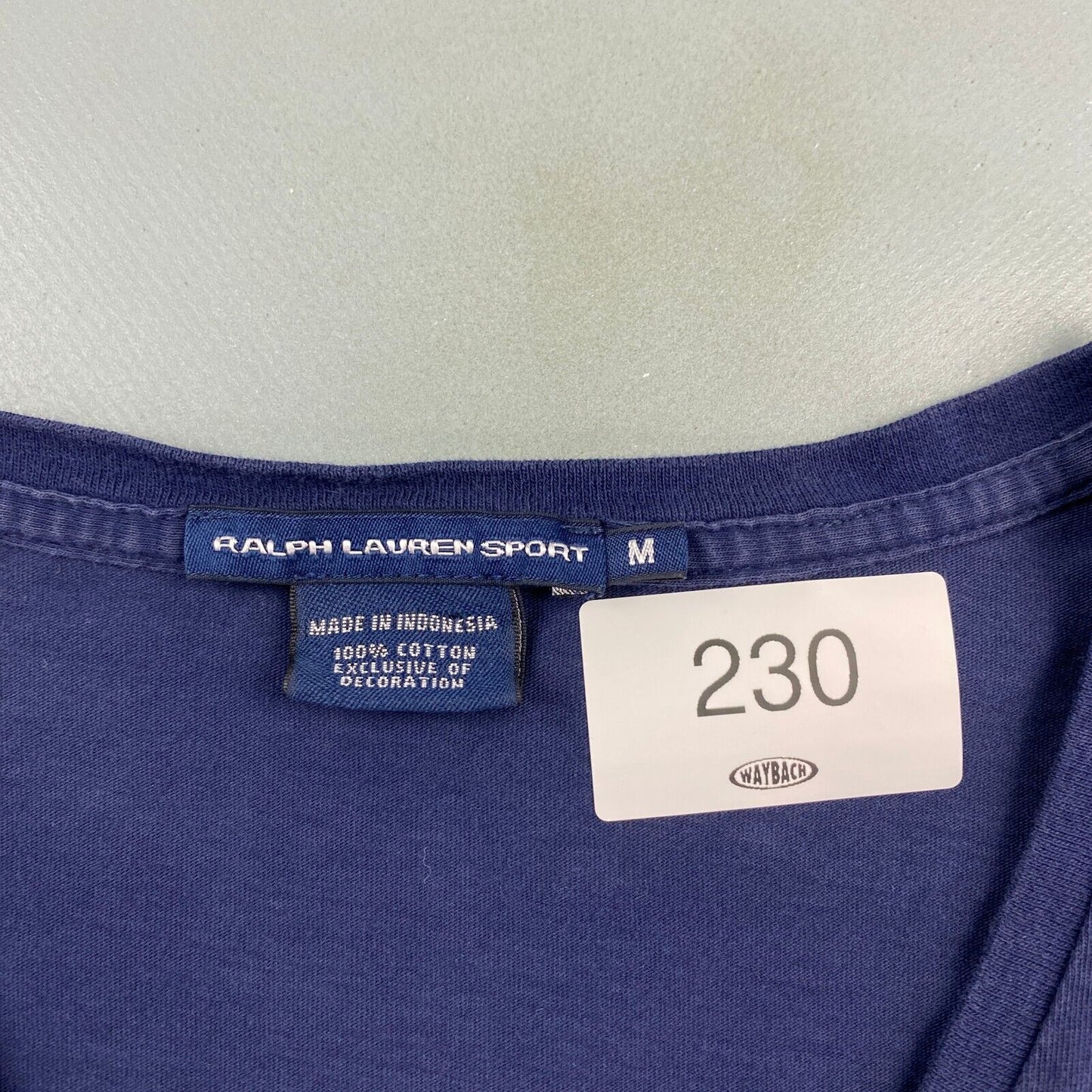 VINTAGE Ralph Lauren Sport V-neck Long Sleeve T-Shirt sz Medium Womens