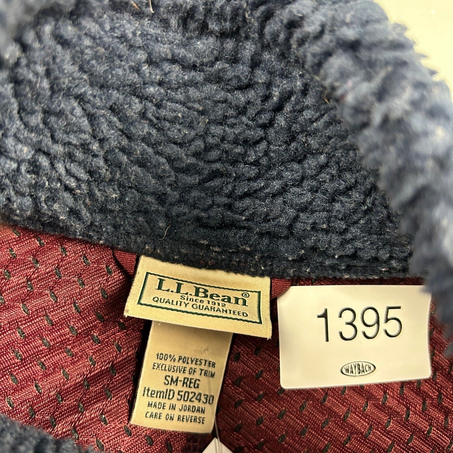 VINTAGE L.L Bean Deep Pile Full Zip Vest Fleece Sweater sz Small Adult