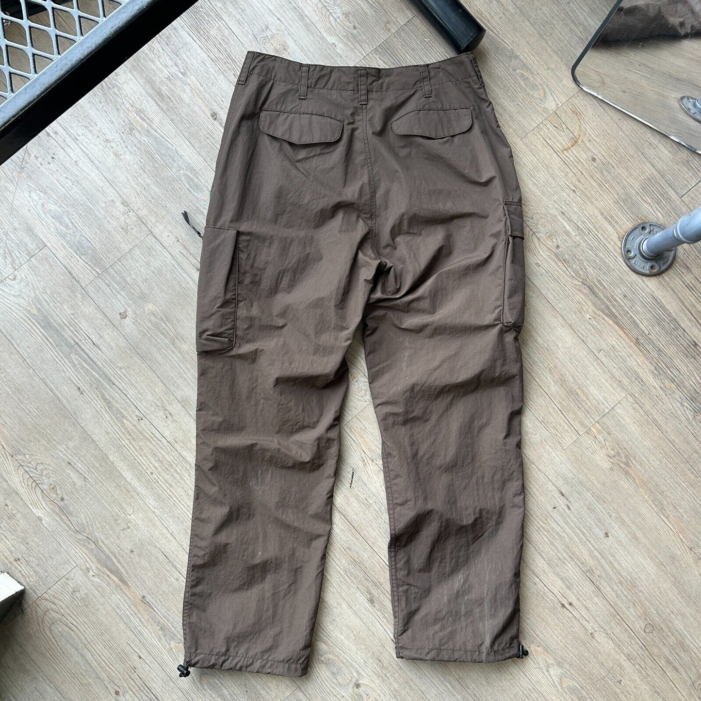 VINTAGE | GoodEnough Brown Nylon Cargo Pants sz L W34