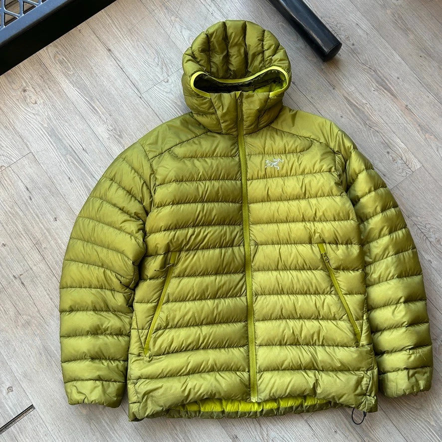 ARC'TERYX | Green Cerium LT Hoody Down Jacket sz L