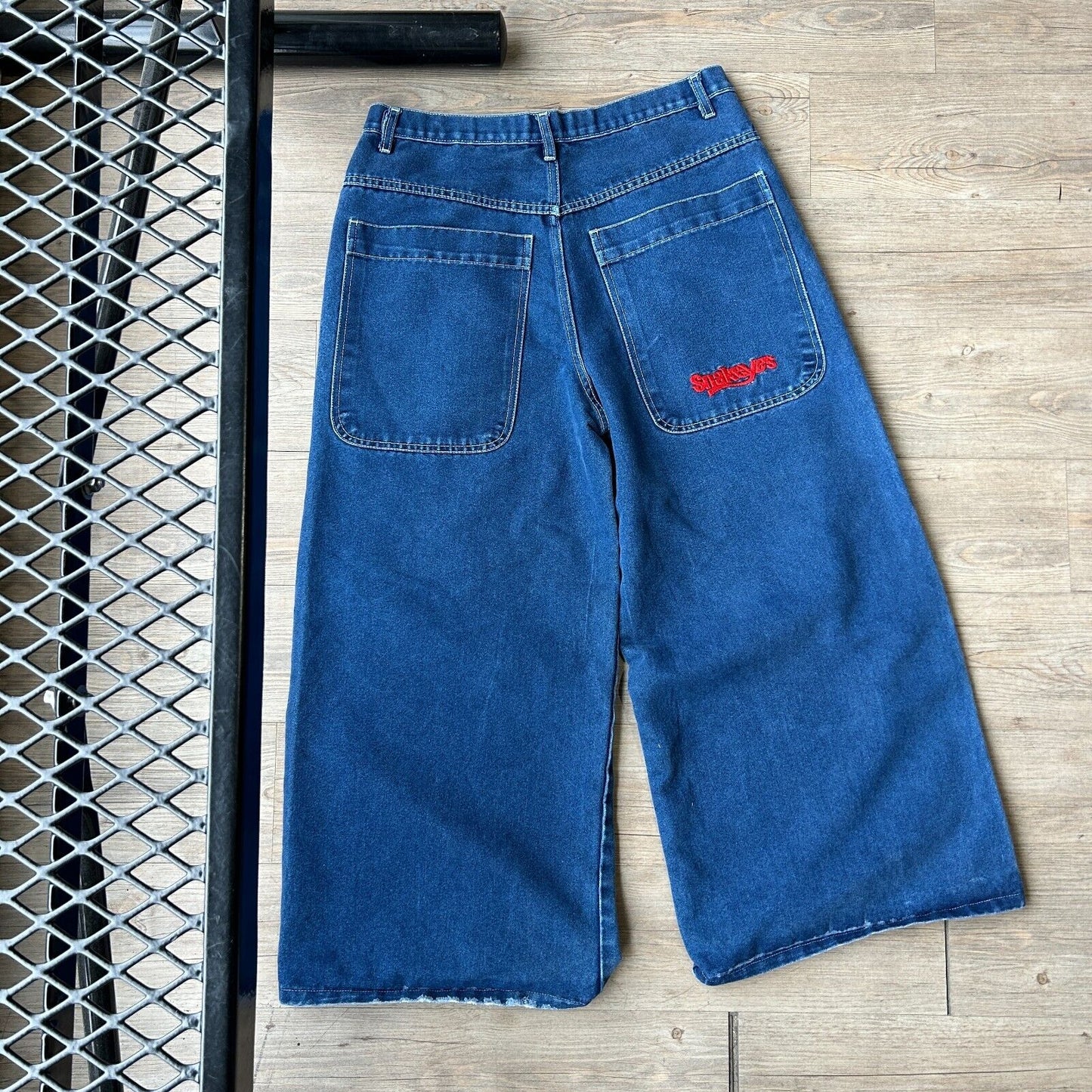 VINTAGE | Snakeyes Wide Leg Baggy Rave Jeans Pants sz W34