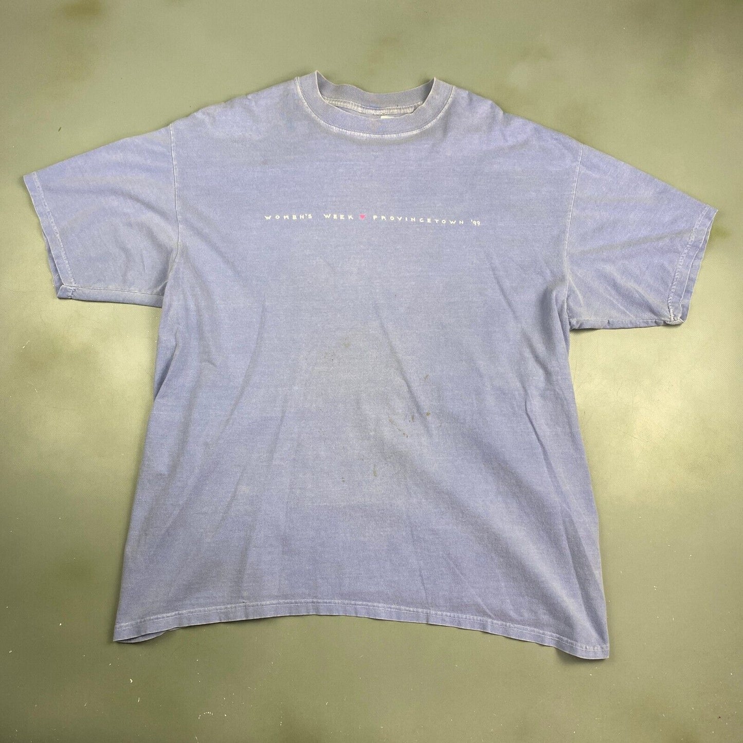 Vintage 90s Womens Week Faded Blue T-Shirt sz XL Men Adult