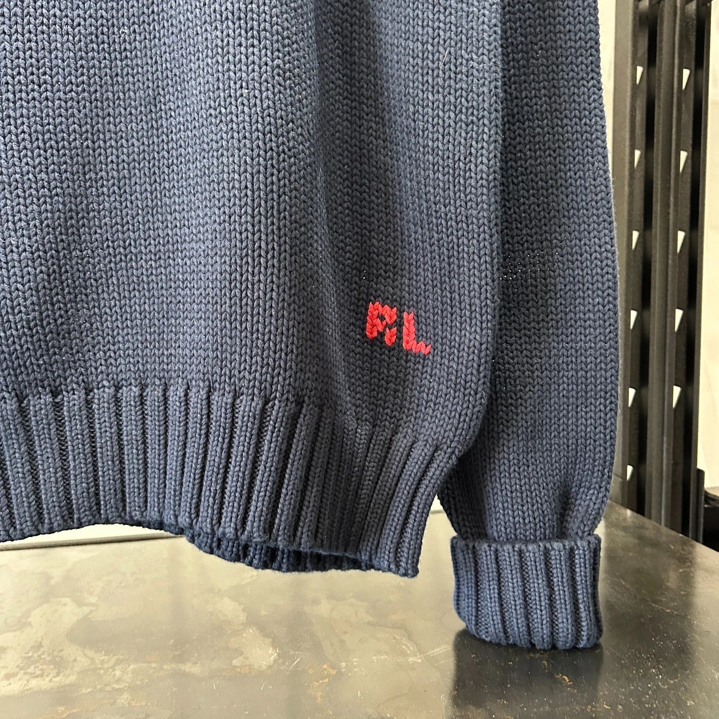 VINTAGE 90s - 00s | POLO By Ralph Lauren USA Flag Knit Sweater sz L NWT