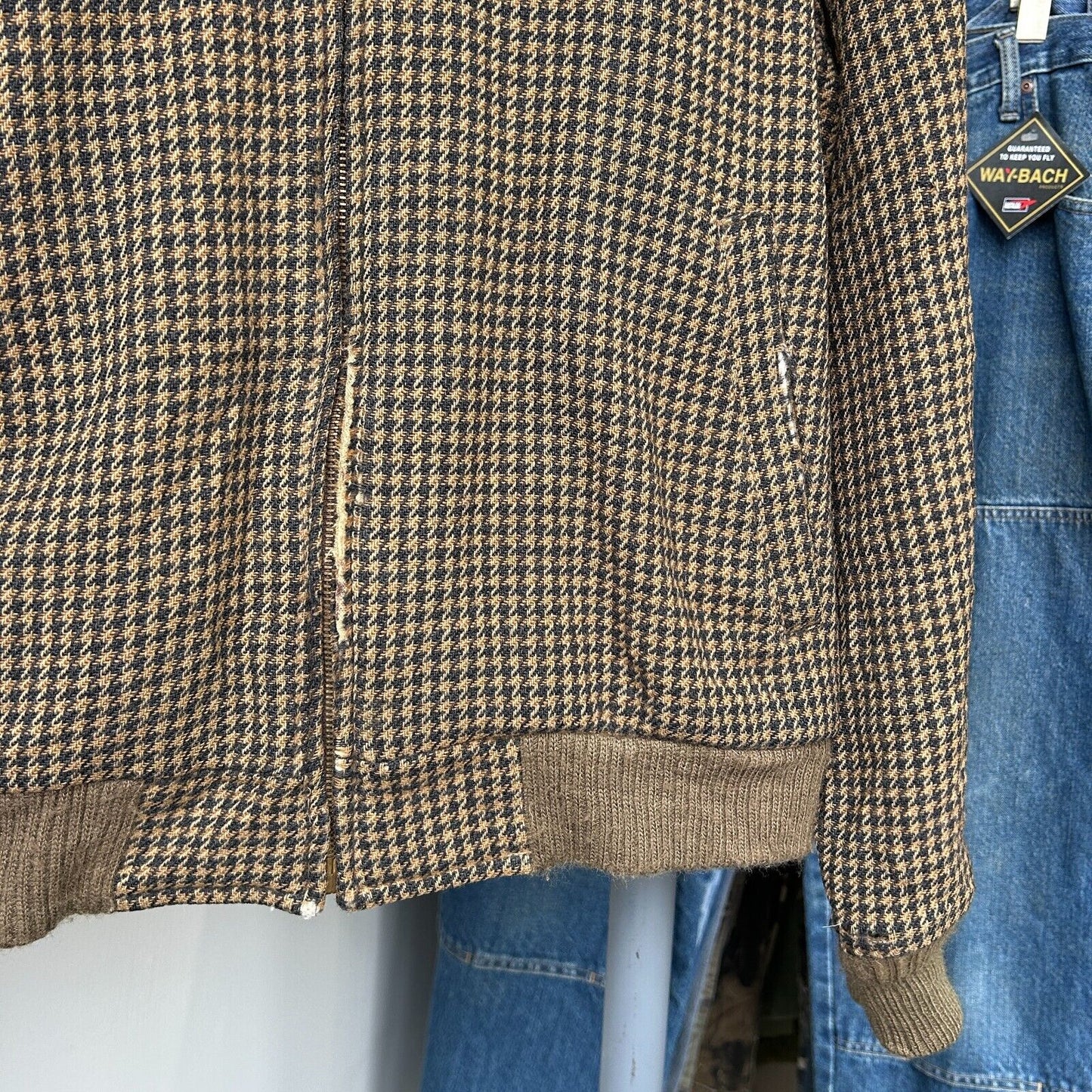 VINTAGE | Pendleton Wool Houndstooth Swinger Jacket sz M