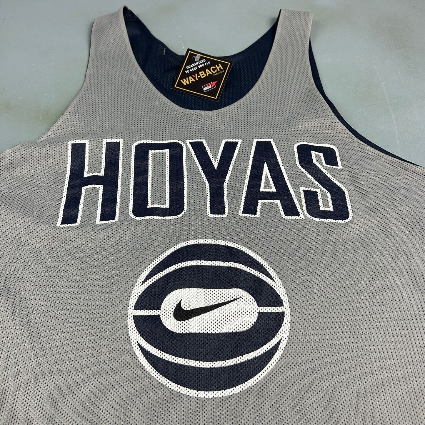 VINTAGE 90s Georgetown Hoyas NIKE Basketball Reverse Pinnie Jersey sz XL Adult
