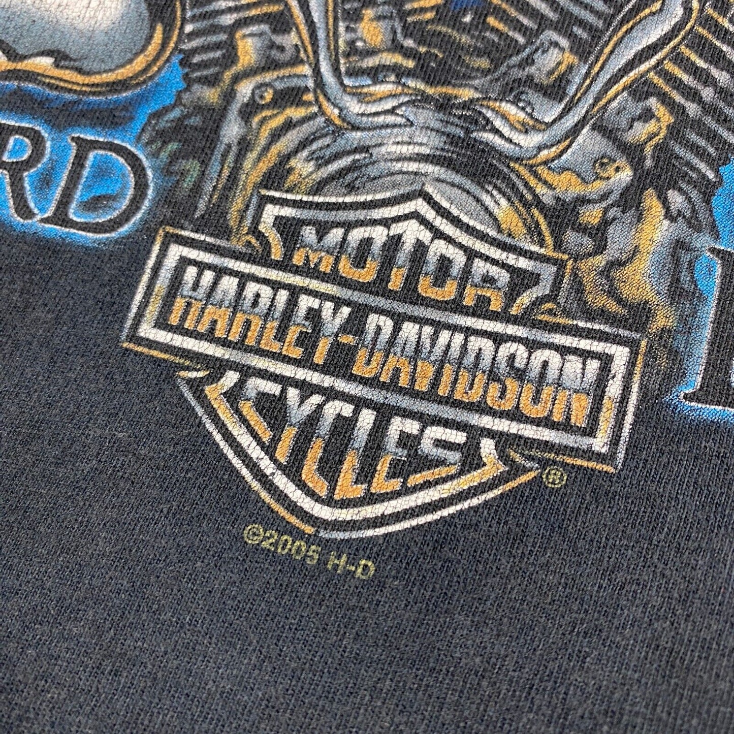 VINTAGE Harley Davidson Ride Hard Live Fast Biker T-Shirt sz XL Men