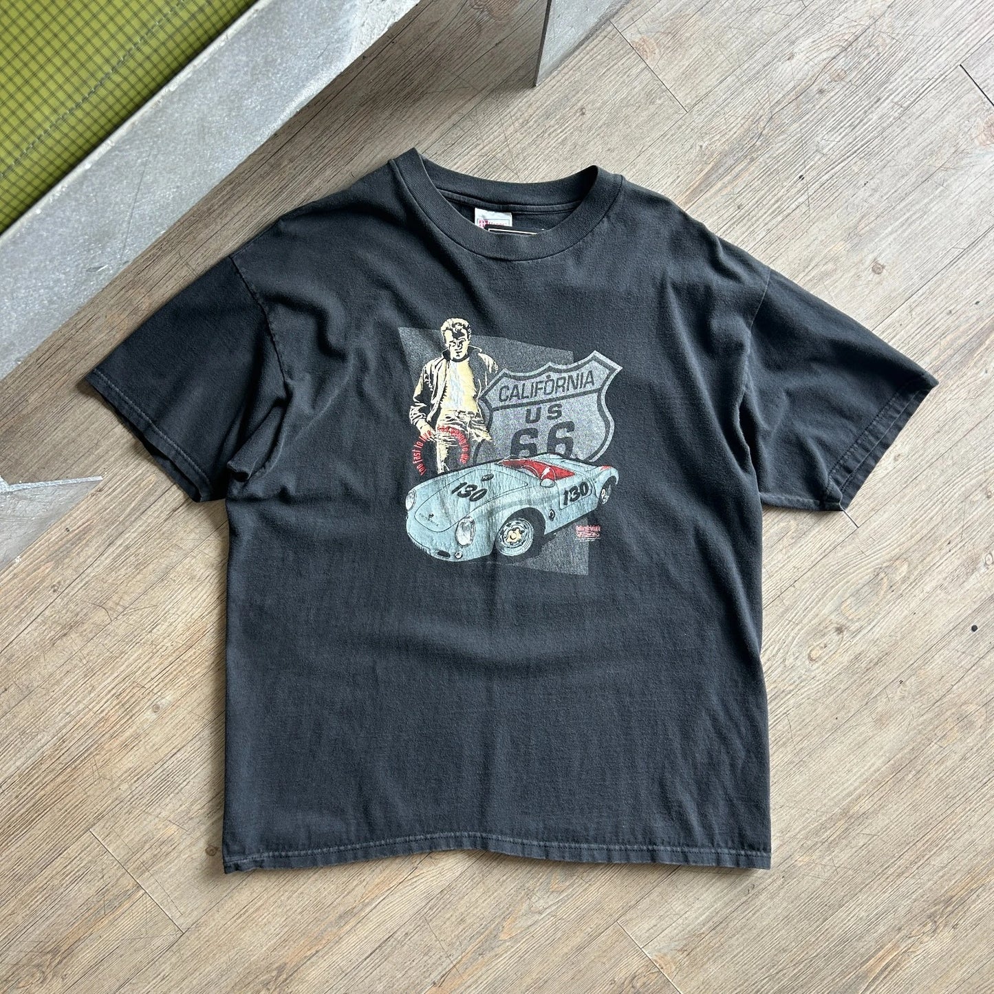 1998 | Porsche 550 Spyder Little Bast*rd James Dean Faded Vintage T-Shirt sz XL
