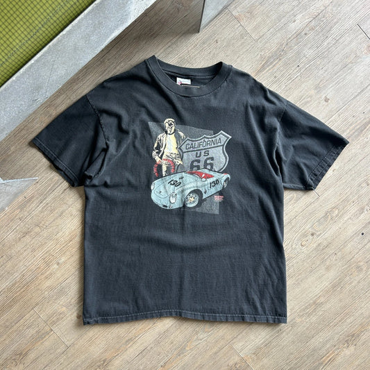 1998 | Porsche 550 Spyder Little Bast*rd James Dean Faded Vintage T-Shirt sz XL