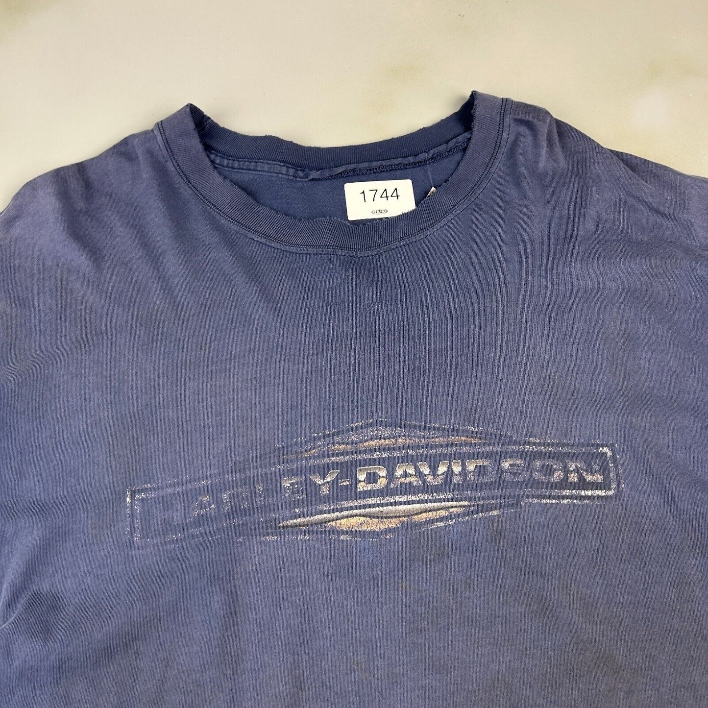 VINTAGE | HARLEY DAVIDSON Motor Cycles Thrashed Faded T-Shirt sz 3XL Adult