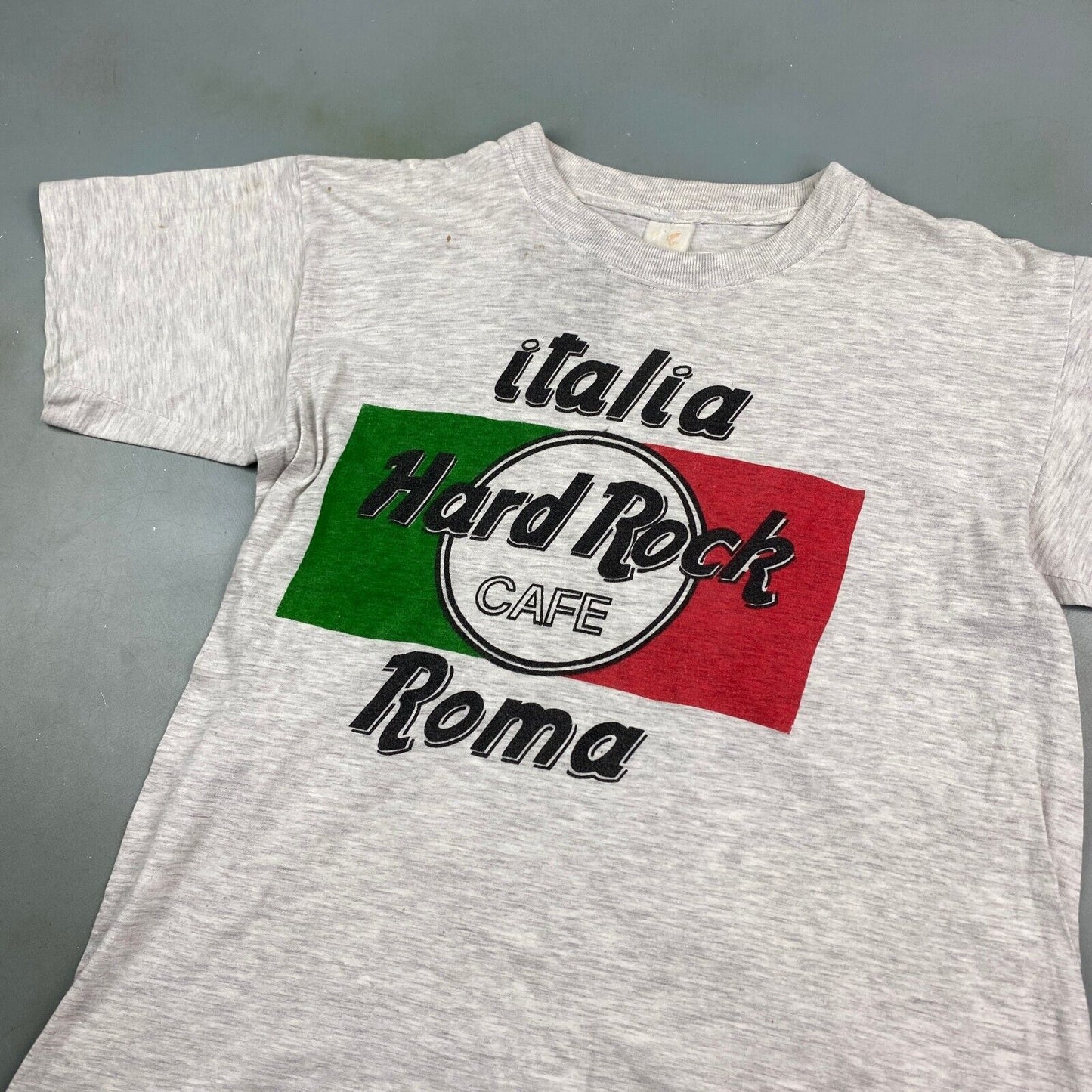 VINTAGE 90s Hard Rock Cafe Italia Roma T-Shirt sz Medium Men
