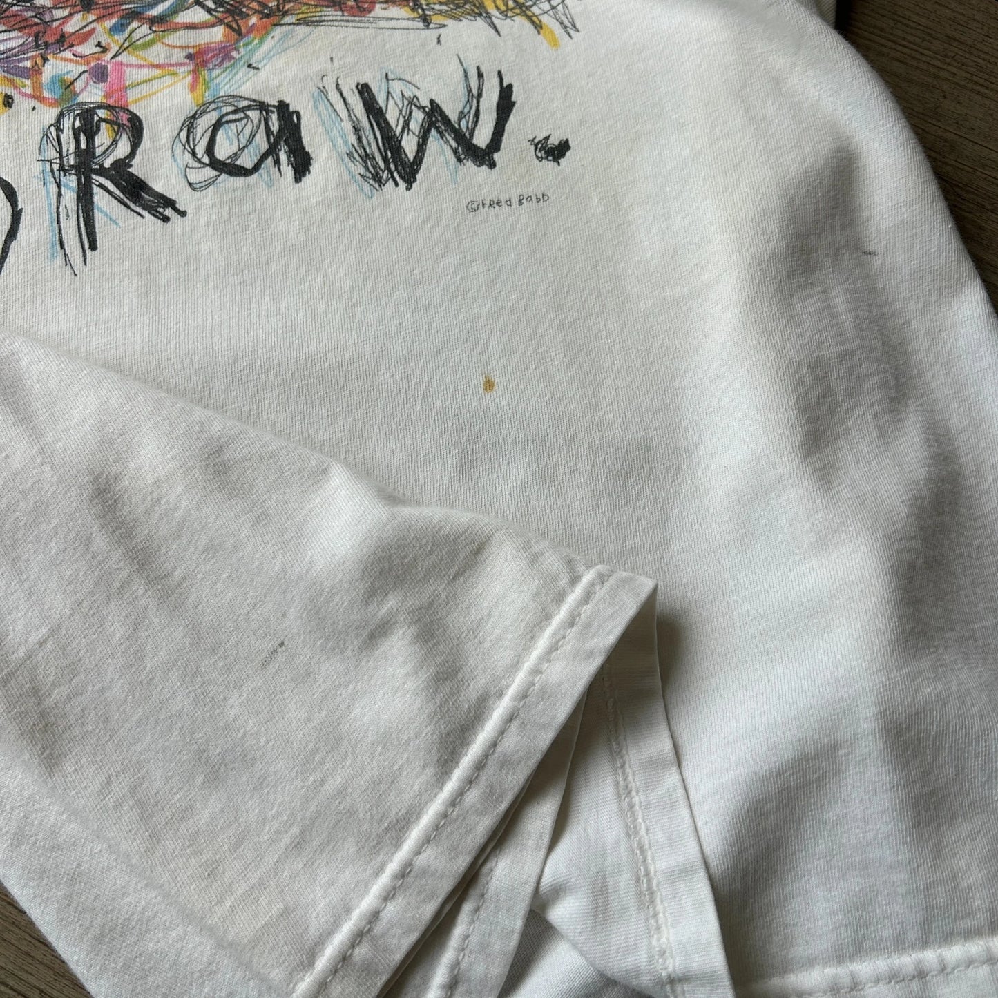 VINTAGE | Don't Drink & Draw Fred Babb Thrashed T-Shirt sz L