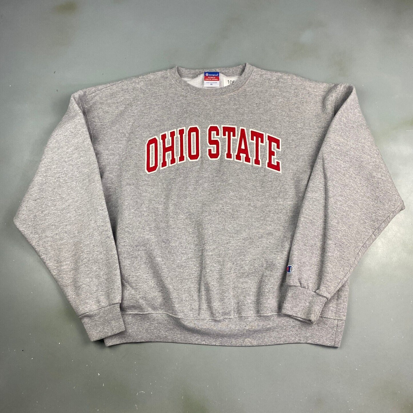 VINTAGE Ohio State Champion Grey Crewneck Sweater sz XL Men Adult