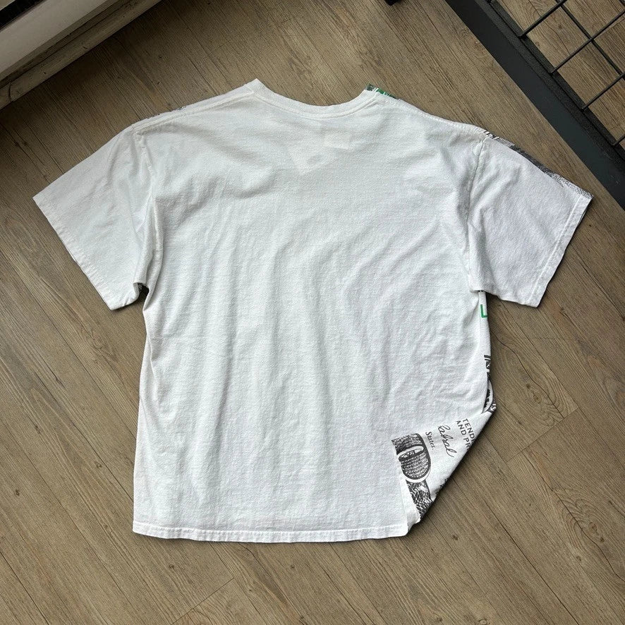 VINTAGE 90s | Hundred Dollar Bill All Over Print T-Shirt sz L/XL