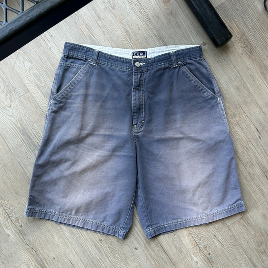 VINTAGE 90s | Bum Sun Faded Loose Fit Carpenter Workwear Shorts sz W35/36