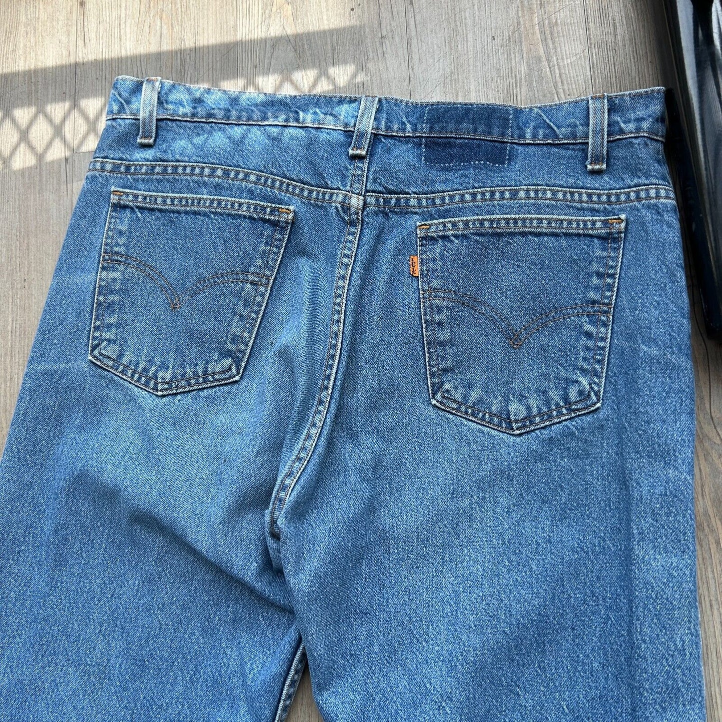 VINTAGE 80s | LEVI'S 505 Faded Blue Denim Jeans Pants sz W36 L30 Made in USA