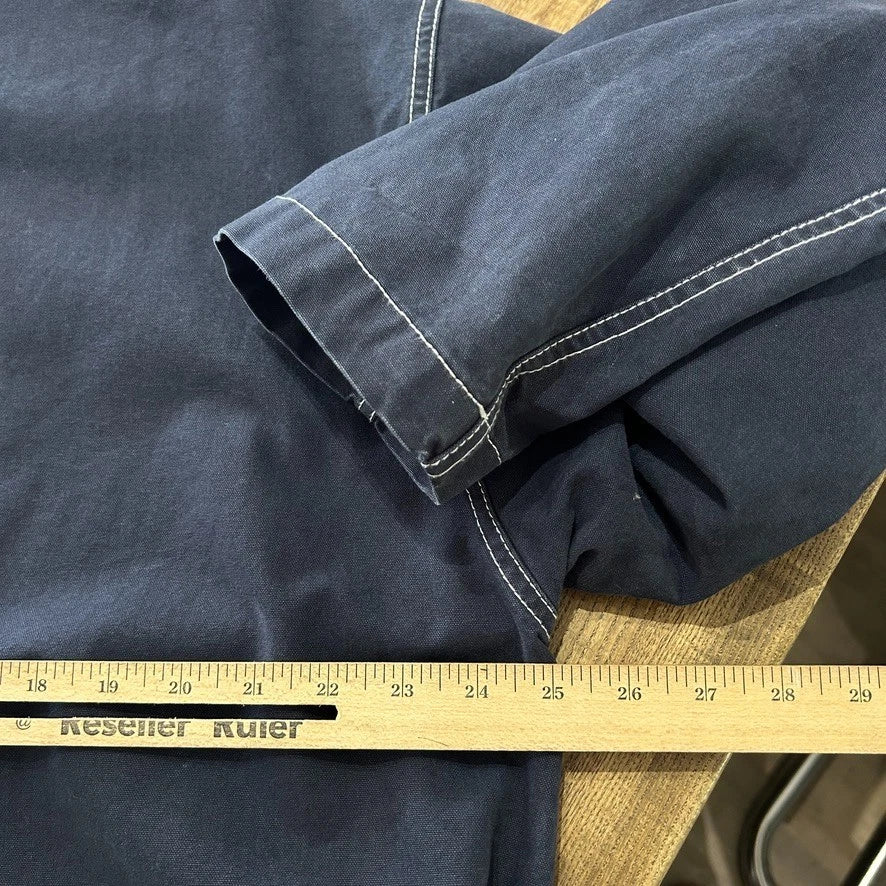 STUSSY | Navy Contrast Stitch Workwear Chore Jacket sz XL