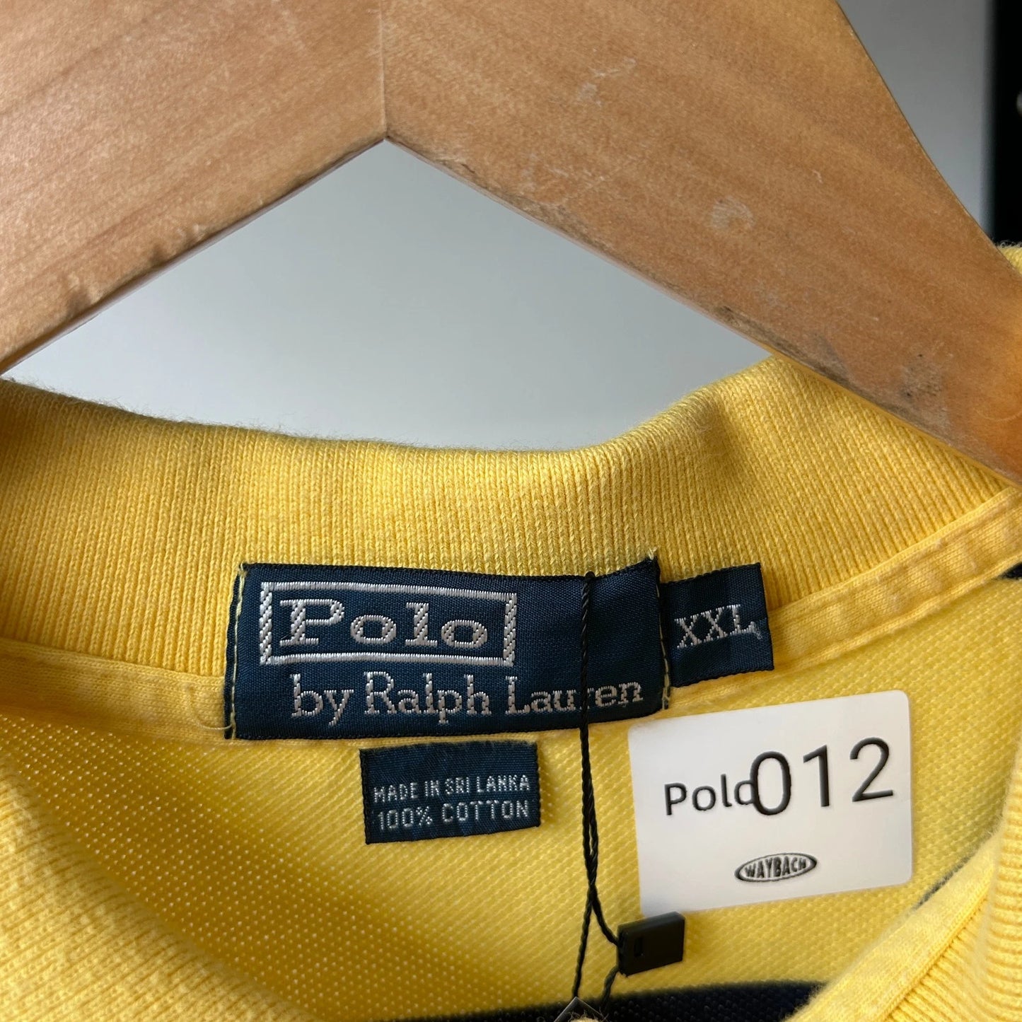 VINTAGE Y2k | Ralph Lauren Sm Pony Bumblebee Striped Polo Shirt sz 2XL