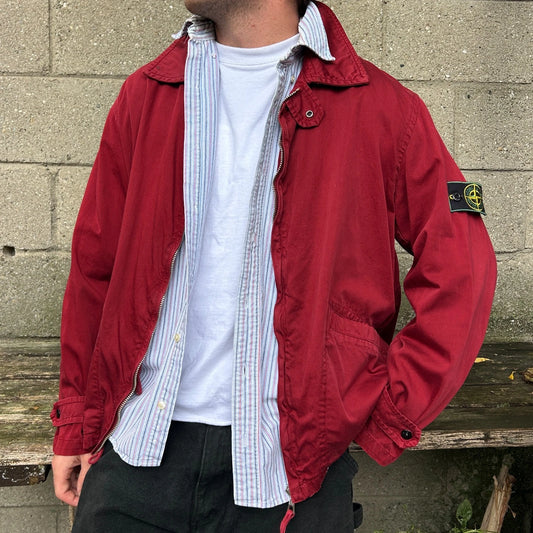 90s STONE ISLAND | Raso Gommato Light Jacket sz M