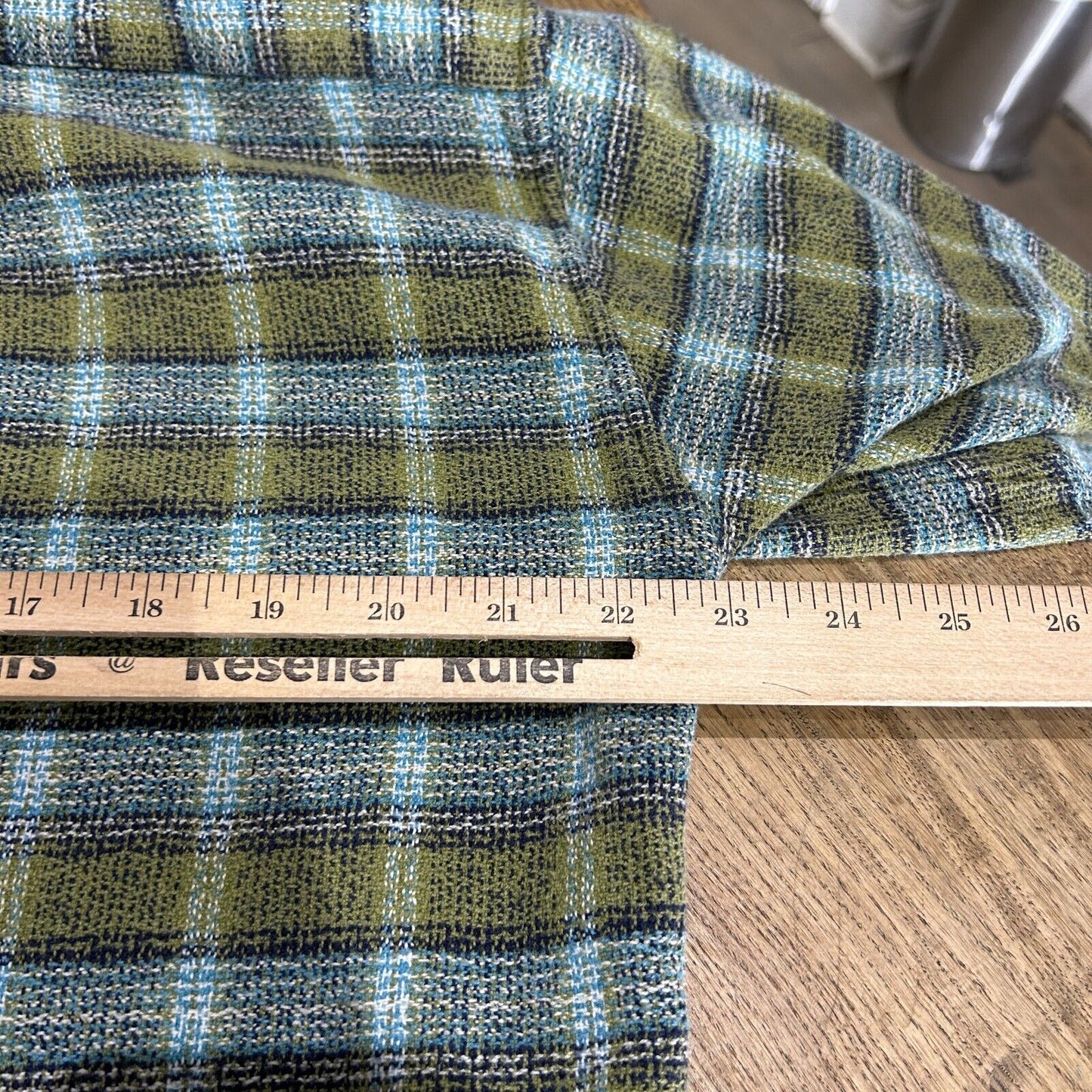 VINTAGE | President Stone Textured Plaid Button Down Shirt sz L