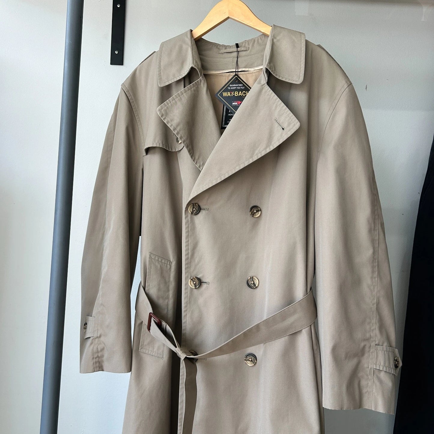 VINTAGE | Christian Dior Monsieur Wool Blend Lined Trench Coat Jacket sz 46R