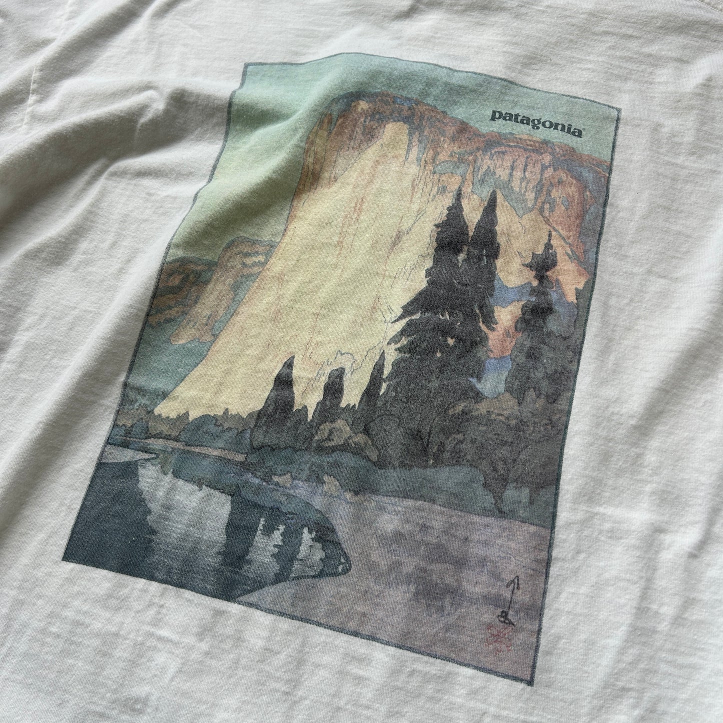 VINTAGE 80s | Patagonia Beneficial T's No More Development Yosemite T-Shirt XL