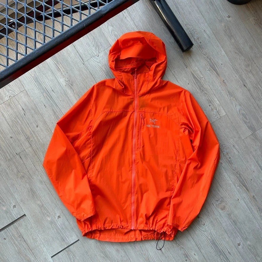 ARC'TERYX | Orange Squamish Hoody Shell Jacket sz L