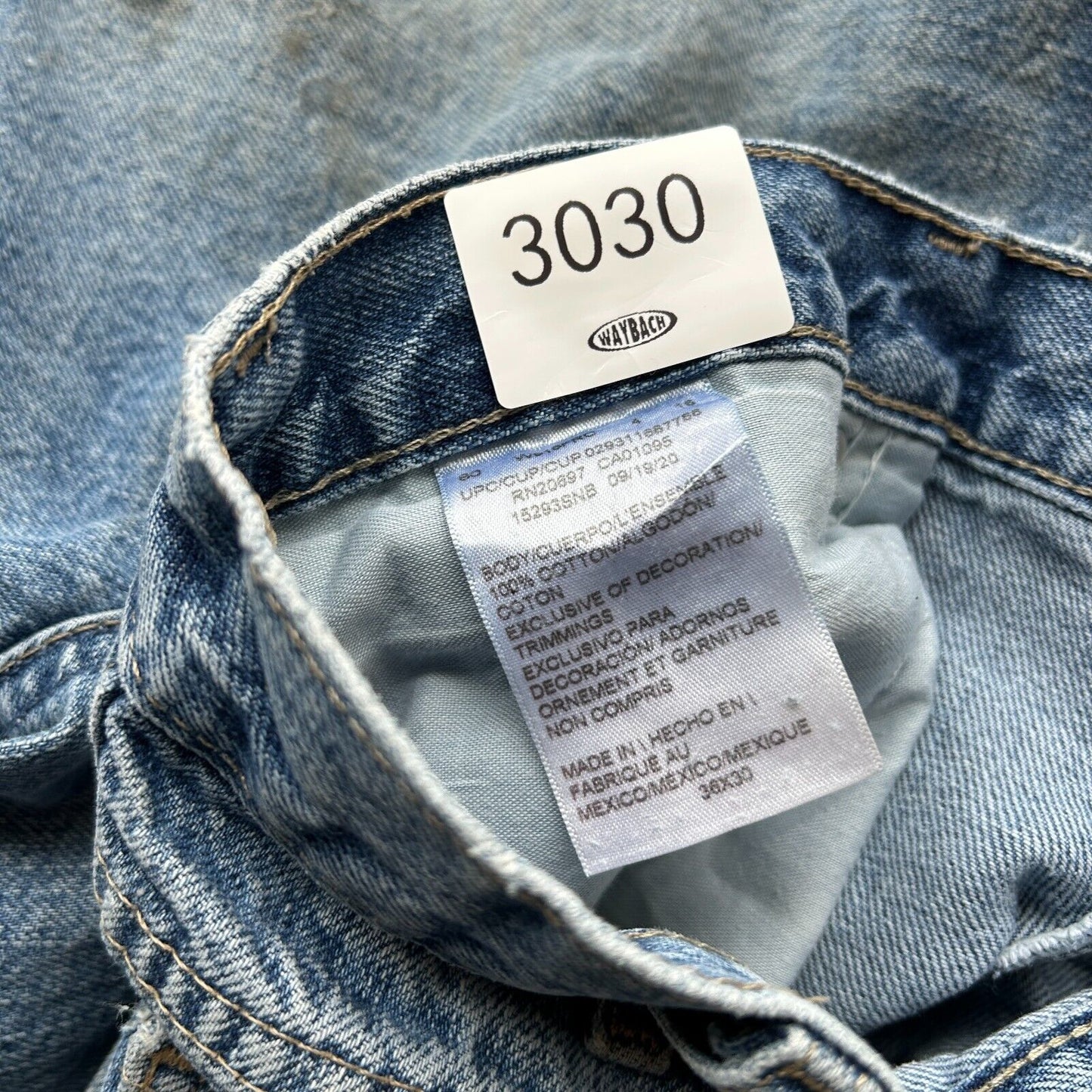 VINTAGE | Dickies Workwear Double Knee Denim Jeans Pants sz W36 L30