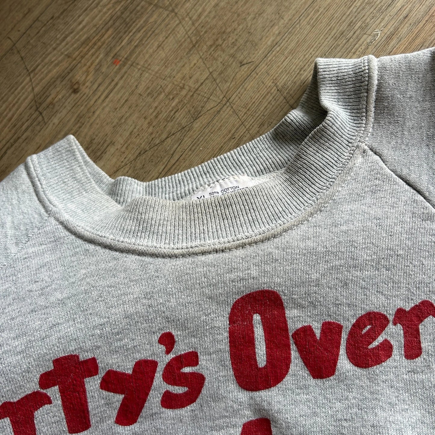 VINTAGE 90s | Counter-Tray Football Play Illustrated Art Crewneck Sweater sz L