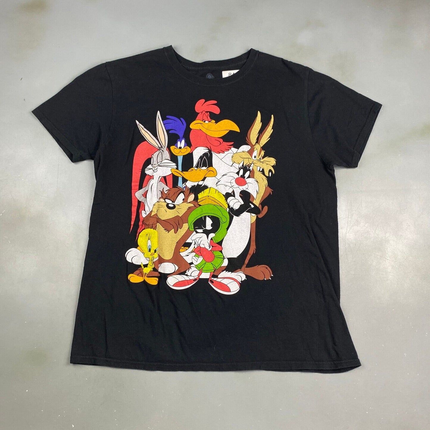 Looney Tunes Characters Warner Bro Black T-Shirt sz Large Men Adult