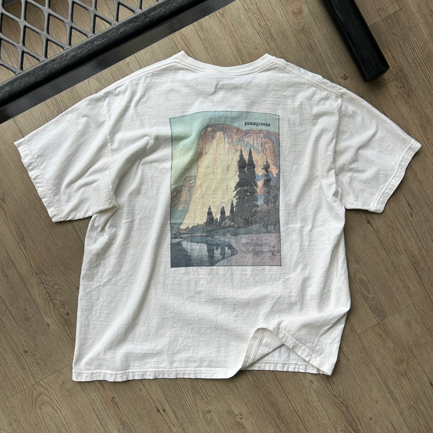 VINTAGE 80s | Patagonia Beneficial T's No More Development Yosemite T-Shirt XL