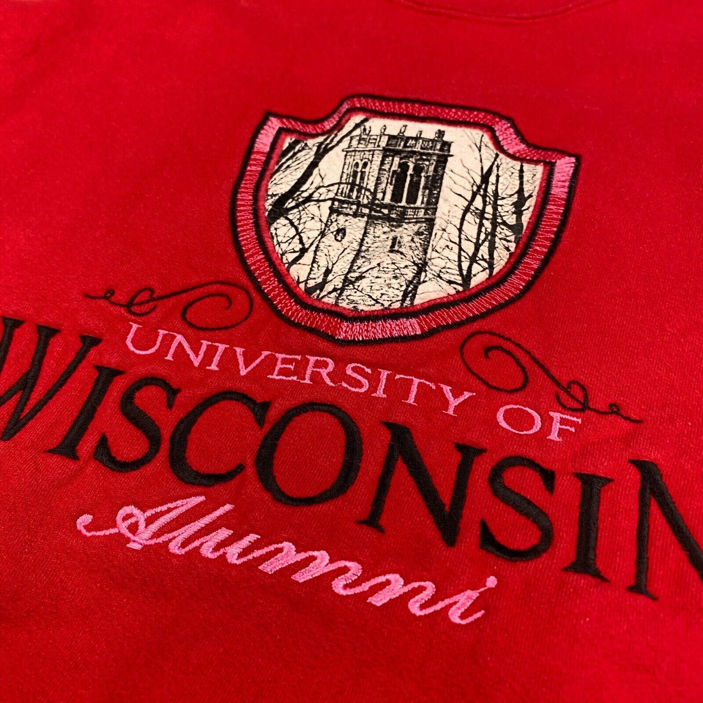 VINTAGE 90s University Wisconsin Alumni Crewneck Sweater sz Medium Men Adult