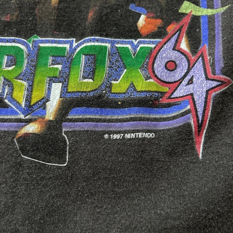VINTAGE 1997 | Nintendo Star Fox 64 Video Game T-Shirt sz L