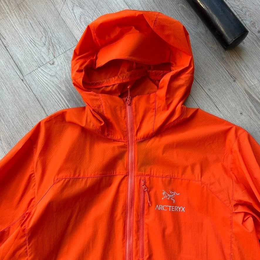 ARC'TERYX | Orange Squamish Hoody Shell Jacket sz L