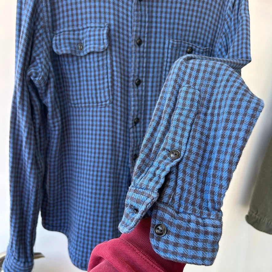 POLO Ralph Lauren | Plaid Double Sided Flannel Vintage Button Down Shirt sz M/L