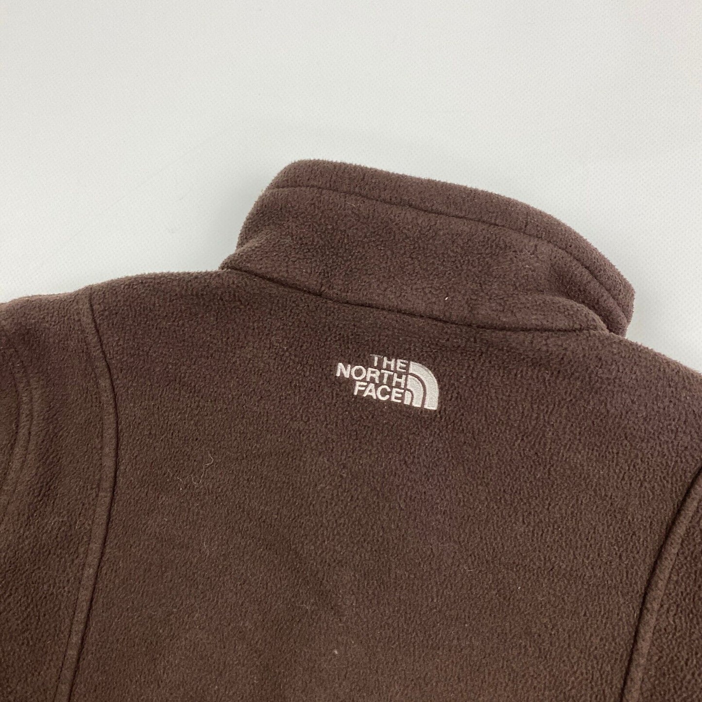 VINTAGE The North Face Brown Fleece Sweater sz Small Girls Youth