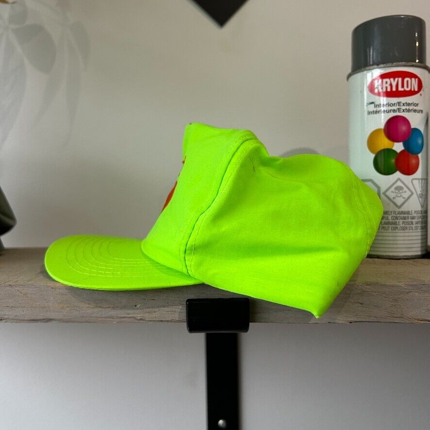 Vintage 80s | Newport Neon Logo Nylon Snapback HAT sz OS