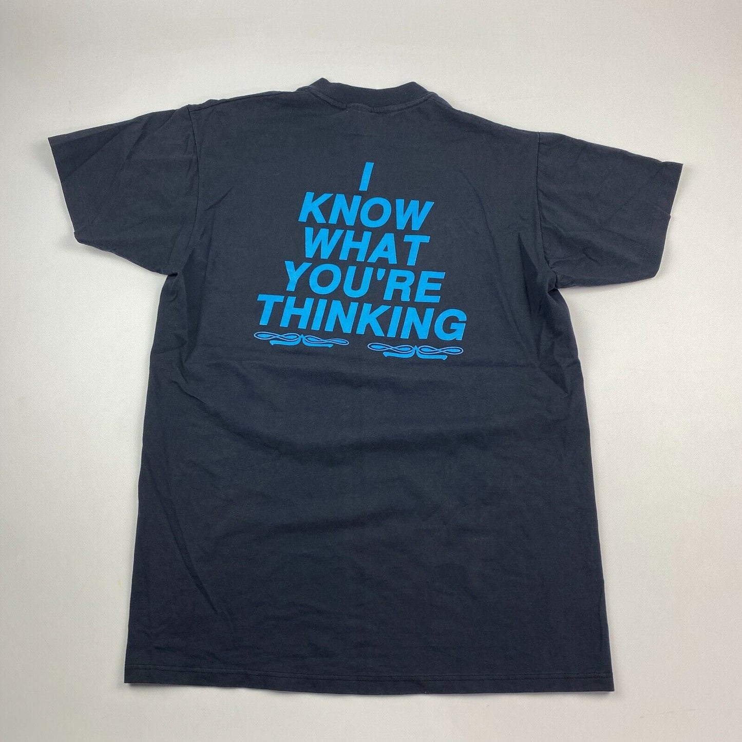 VINTAGE 80s ESPecially Kerskin I Know What You're Thinking T-Shirt sz L Mens