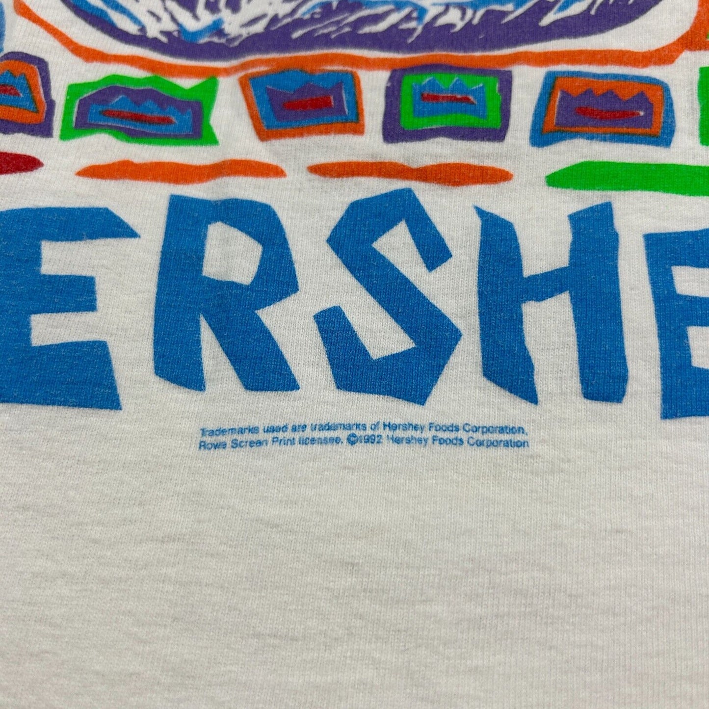 VINTAGE 90s | HERSHEY'S Chocolate Art Print Sleeveless Tank T-Shirt sz L Adult