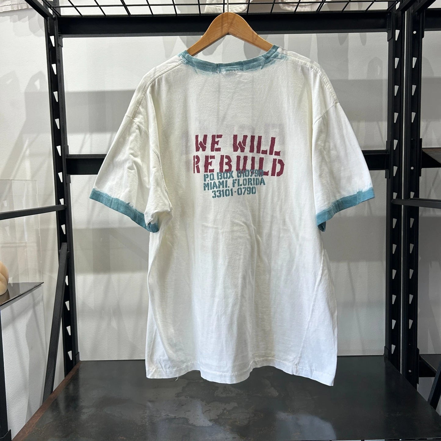 VINTAGE 90s | Polo by Ralph Lauren Florida Hurricane Andrew Relief T-Shirt sz L