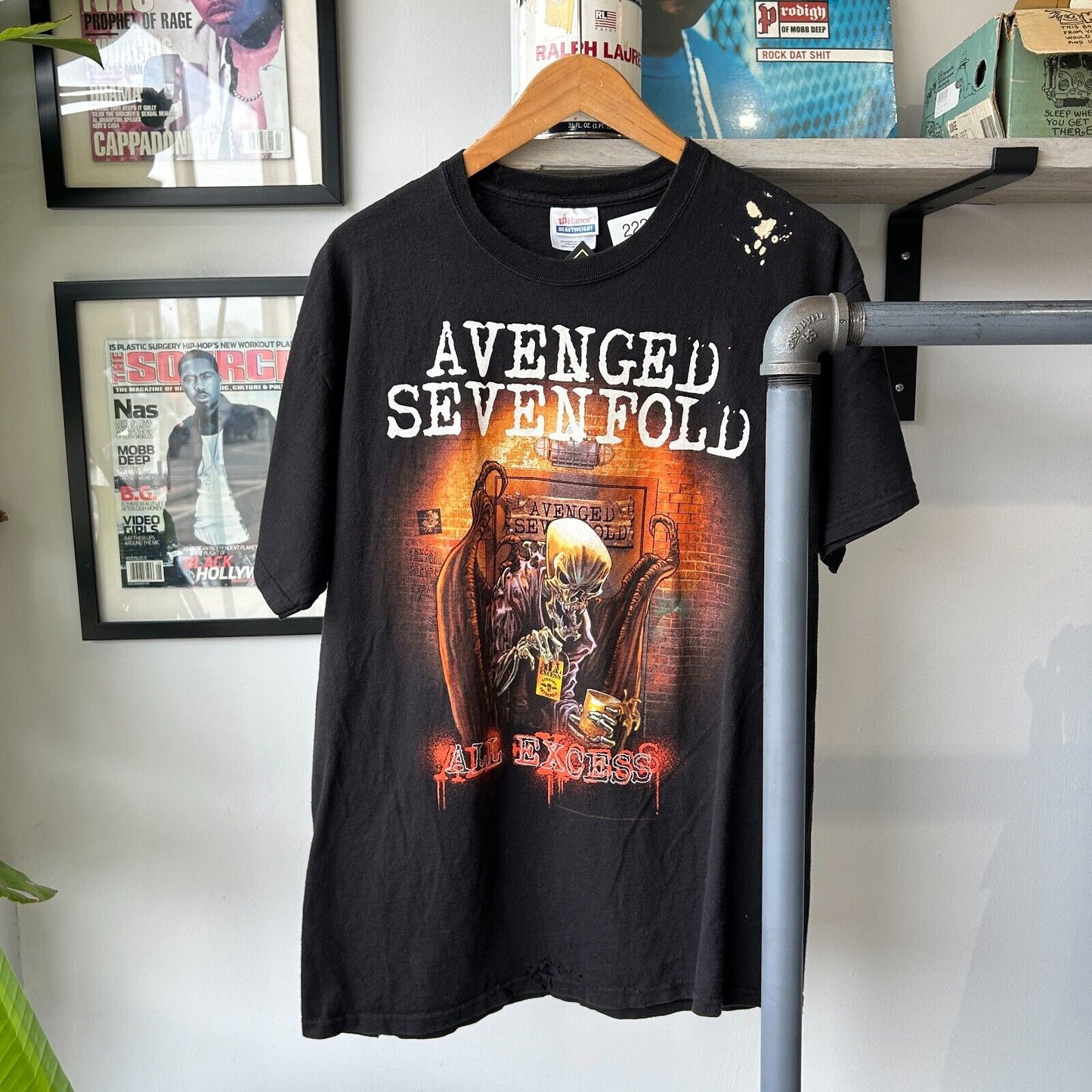 VINTAGE | Avenged Sevenfold All Excess Band T-Shirt sz L Adult