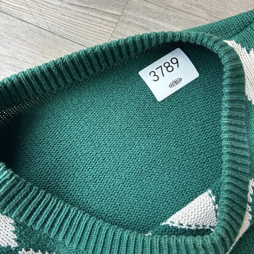VINTAGE | Masters Argyle Golf Knit Sweater sz M